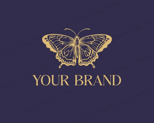 Stylish Butterfly Wings logo template for Your Brand