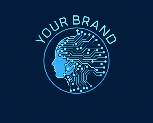 Tech Artificial Intelligence logo template for Your Brand