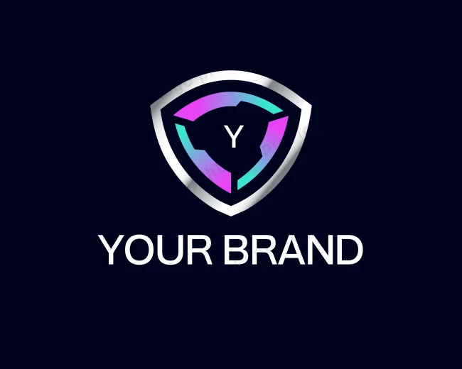 Tech Security Shield logo template for Your Brand