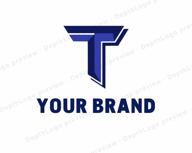 Tech Startup Alphabet T logo template for Your Brand