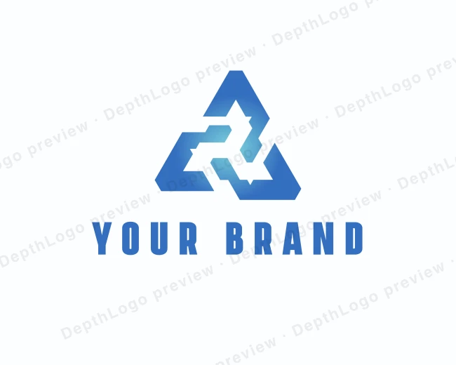 Tech Triangle Company logo template for Your Brand
