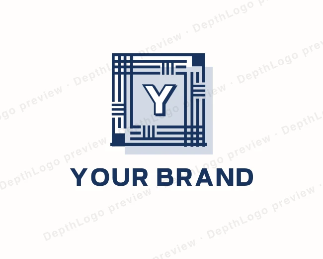 Tile Pattern Flooring logo template for Your Brand