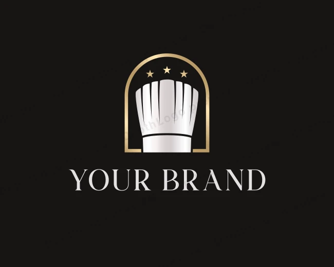 Toque Chef Hat Restaurant logo template for Your Brand