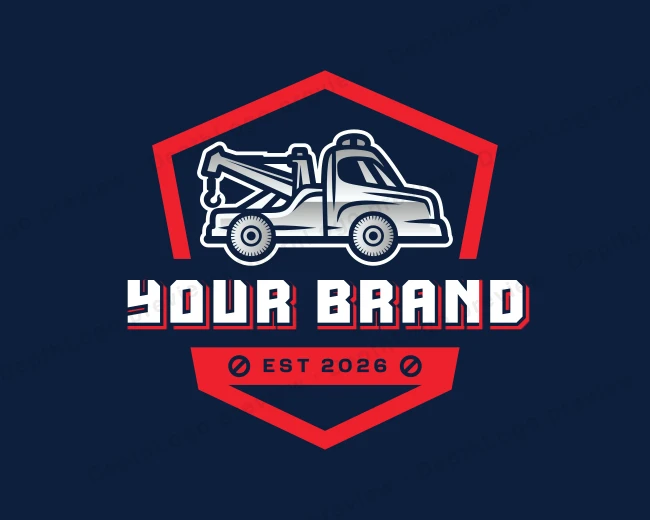 Tow Truck Vehicle logo template for Your Brand