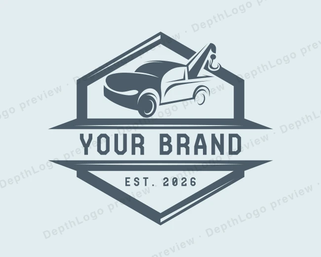 Towing Truck Wrecker logo template for Your Brand