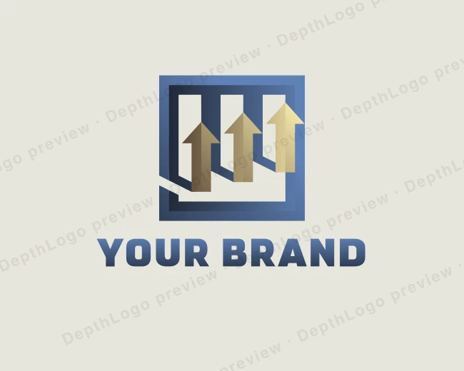 Trading Arrow Investment logo template for Your Brand