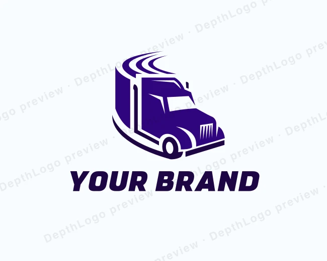 Trailer Truck Delivery logo template for Your Brand