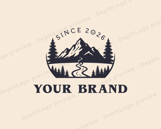 Travel Mountain Camping logo template for Your Brand