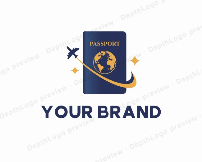 Travel Passport Visa logo template for Your Brand