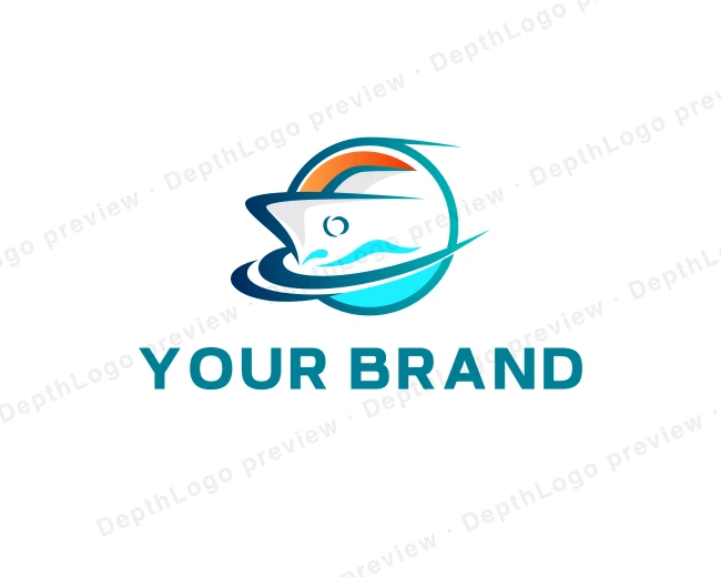 Travel Tourism Cruise Yacht logo template for Your Brand