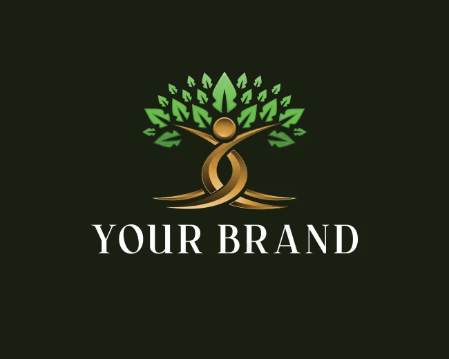 Tree Human Wellness logo template for Your Brand