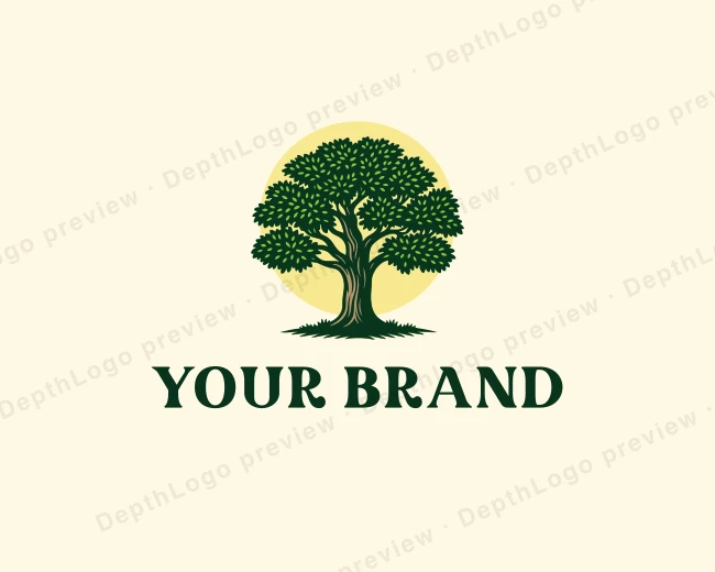 Tree Nature Arborist logo template for Your Brand