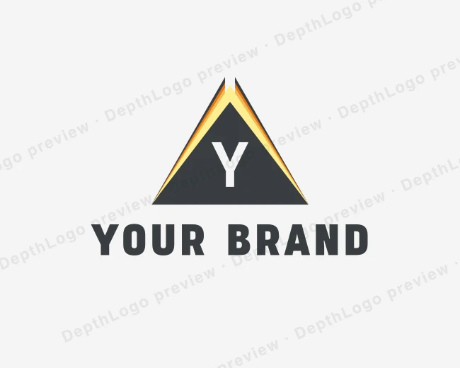 Triangle Pyramid Company logo template for Your Brand