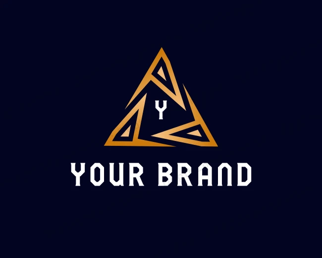 Triangle Tech Agency logo template for Your Brand