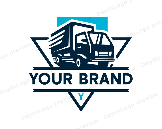 Truck Shipment Courier logo template for Your Brand