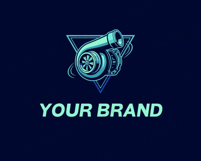 Turbocharger Auto Parts logo template for Your Brand
