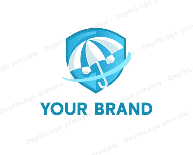 Umbrella Insurance Protection logo template for Your Brand