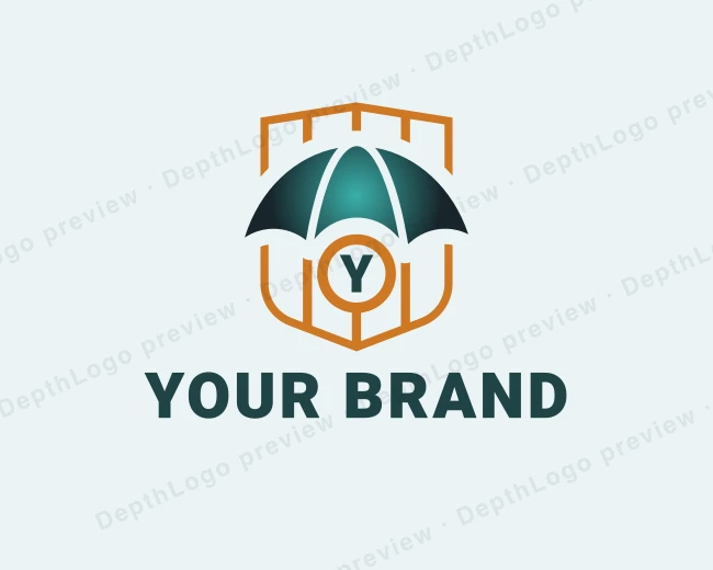 Umbrella Security Insurance logo template for Your Brand