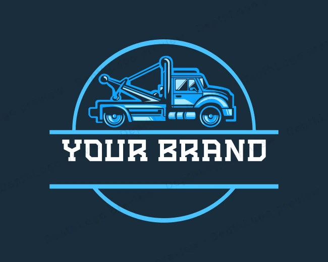 Vehicle Tow Truck logo template for Your Brand