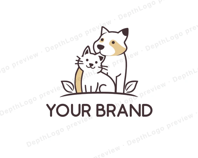 Veterinary Pet Dog logo template for Your Brand
