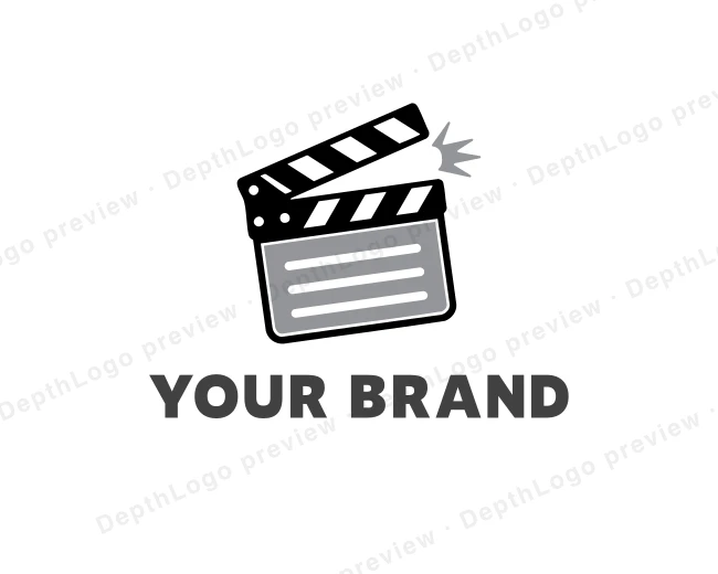 Video Movie Clapperboard logo template for Your Brand
