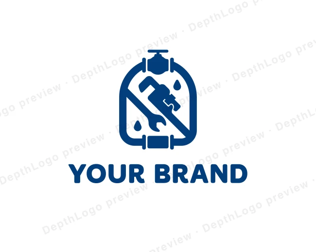 Water Plumbing Maintenance logo template for Your Brand