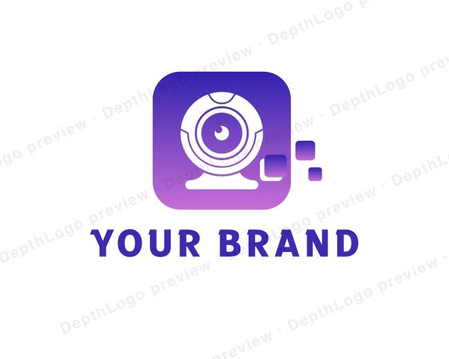 Webcam Record Surveillance logo template for Your Brand