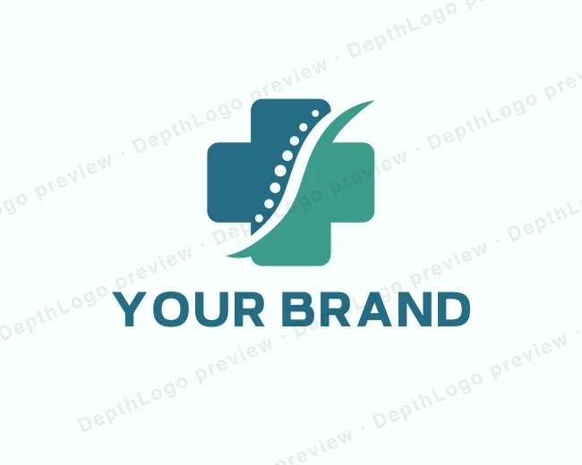 Wellness Cross Chiropractor Rehab logo template for Your Brand