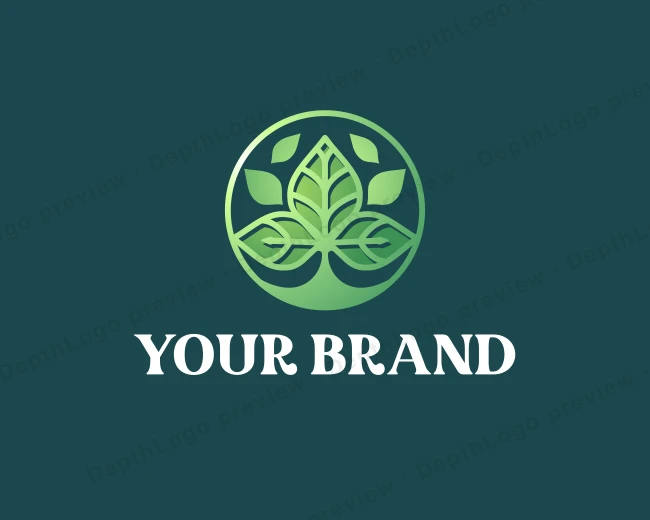 Wellness Leaf Therapy logo template for Your Brand