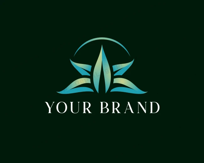 Wellness Nature Leaf logo template for Your Brand