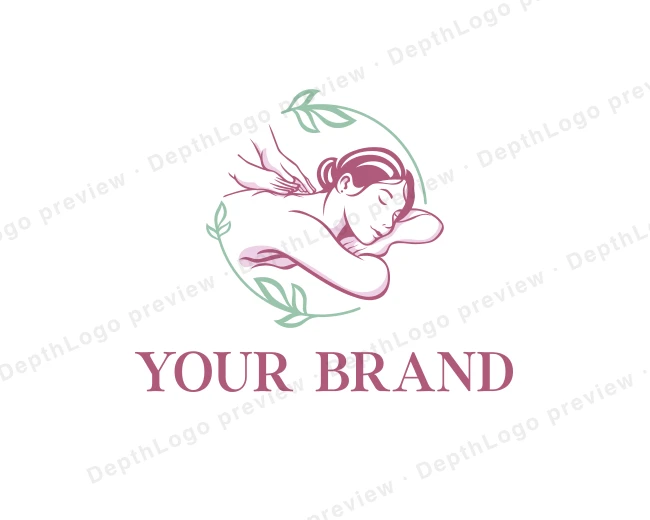 Wellness Spa Massage logo template for Your Brand