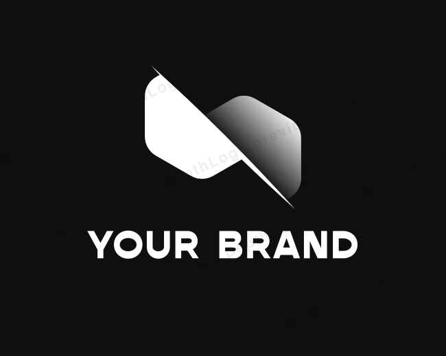 White Creative Hexagon logo template for Your Brand