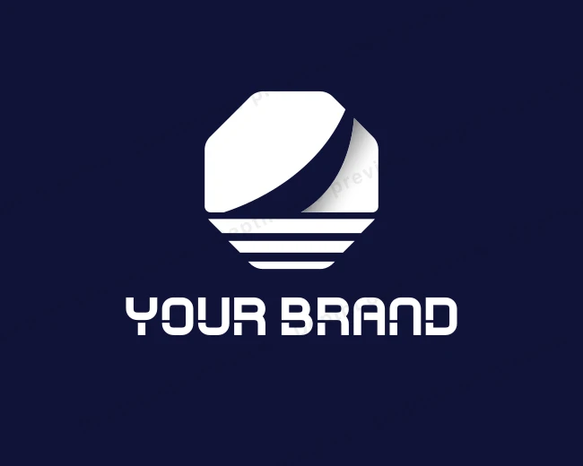 White Innovation Geometric logo template for Your Brand