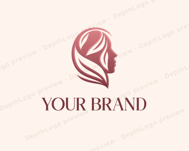 Woman Beauty Skincare logo template for Your Brand