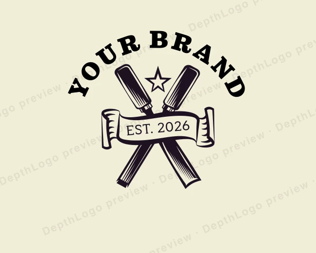 Woodwork Chisel Carpentry logo template for Your Brand