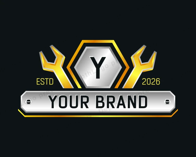 Wrench Repair Industrial logo template for Your Brand