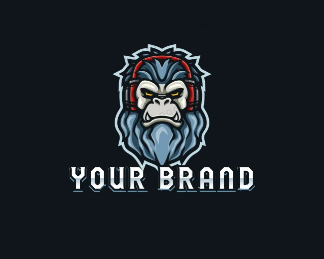 Yeti Headset Gaming logo template for Your Brand