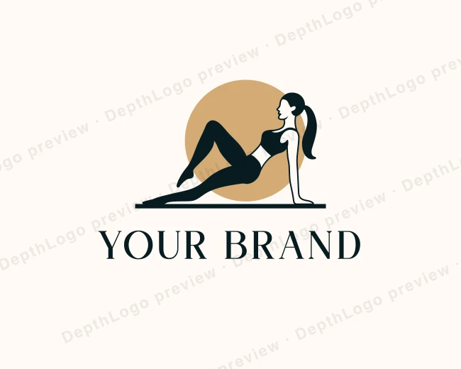 Yoga Wellness Pilates logo template for Your Brand
